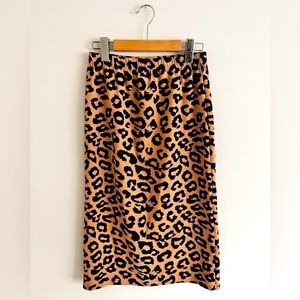 Cheeta Print Pencil Skirt size S/M
